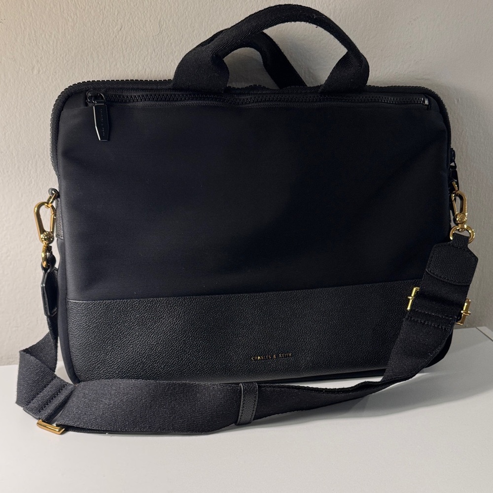 Charles & Keith Black Laptop Bag